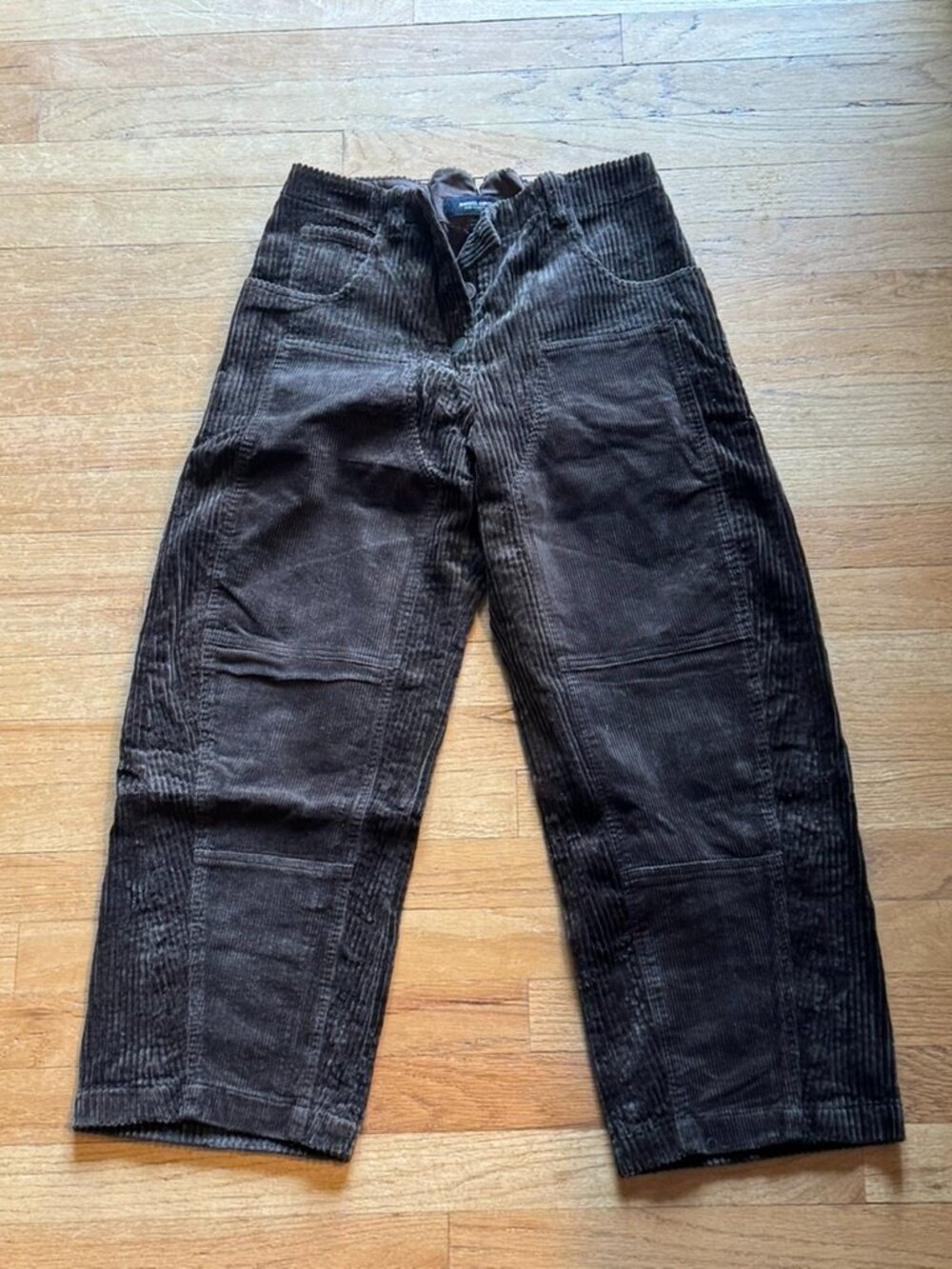 Rachey Comey Handy Pant Wide Whale Corduroy In Bark Size 4